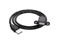 USB A host cable for panel mount